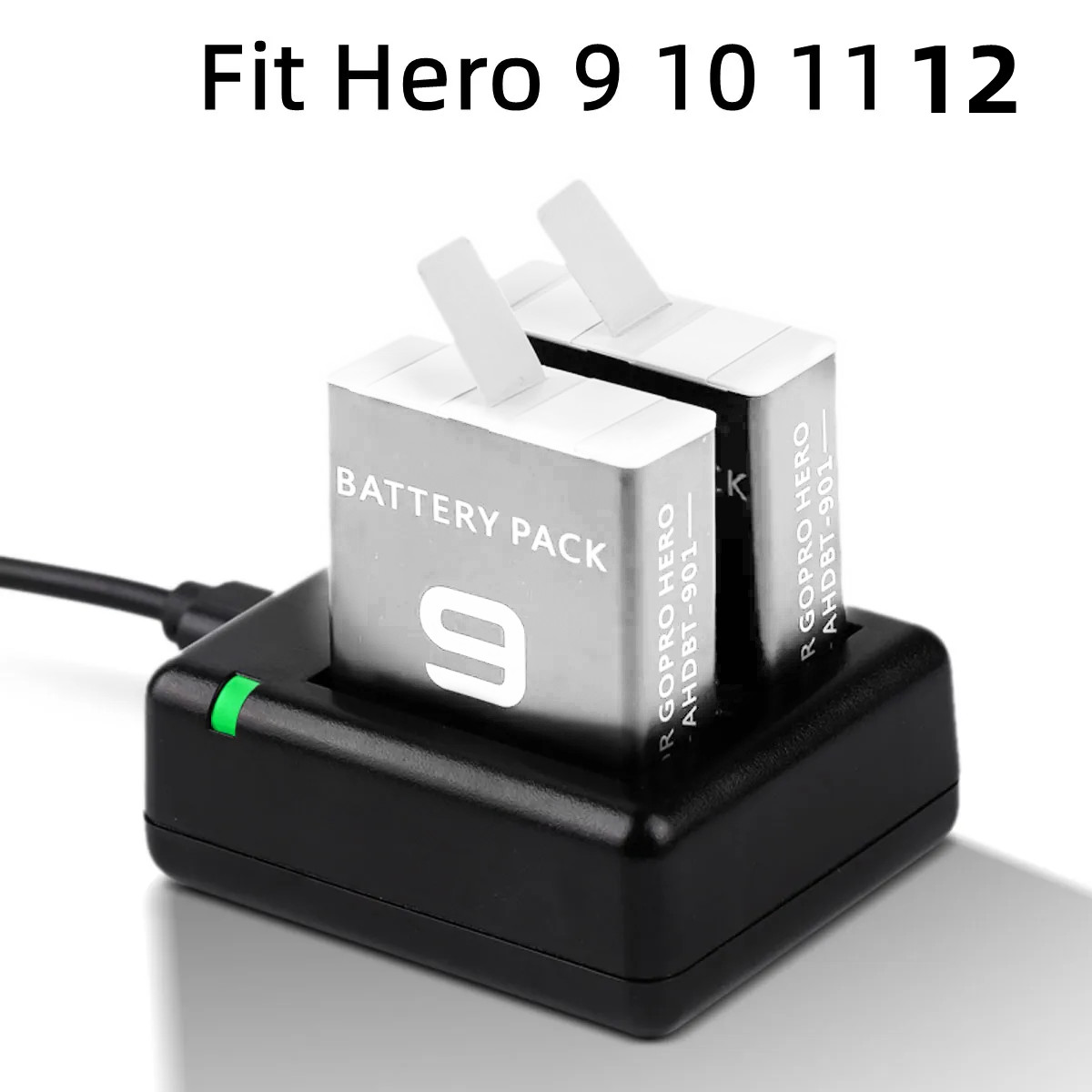 Gopro Action Camera Hero 12 Black - Go Pro 12 듀얼 배터리 충전기,