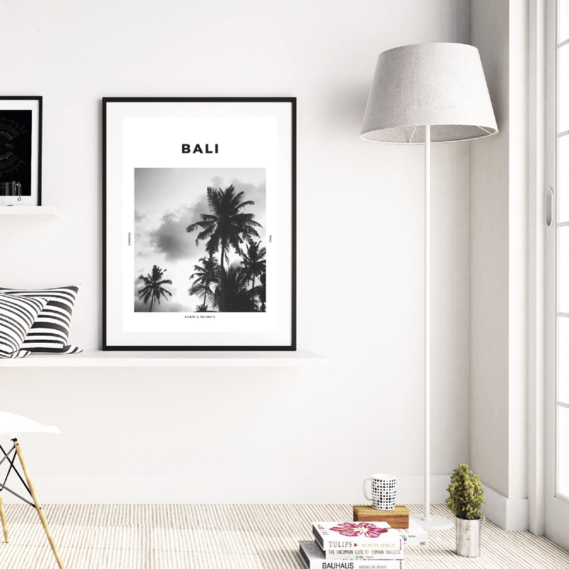 발리 여행 프린트 블랙 화이트 사진 포스터 월 아트 좌 - Photography Bali 리뷰 및 가격