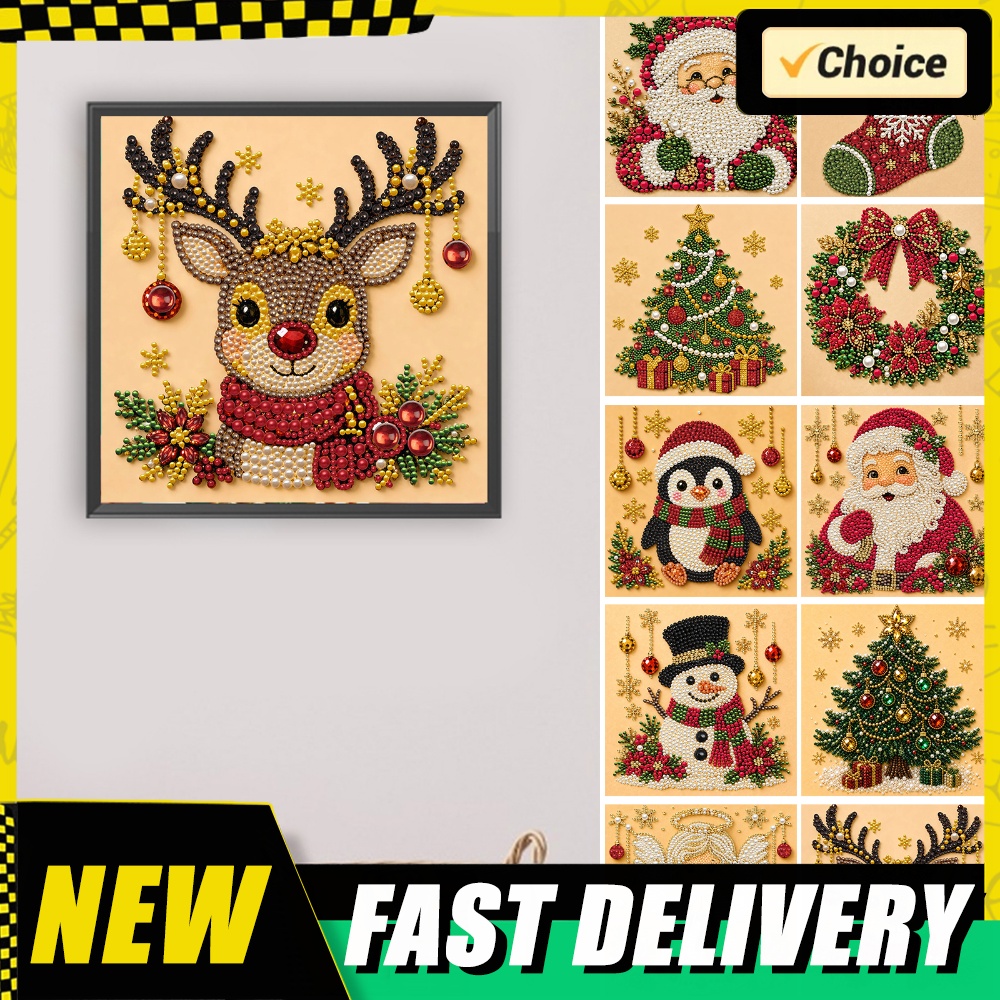 크리스마스 진주 다이아몬드 페인팅 아트 키트 (액자 포 - Photography Pose 리뷰 및 가격