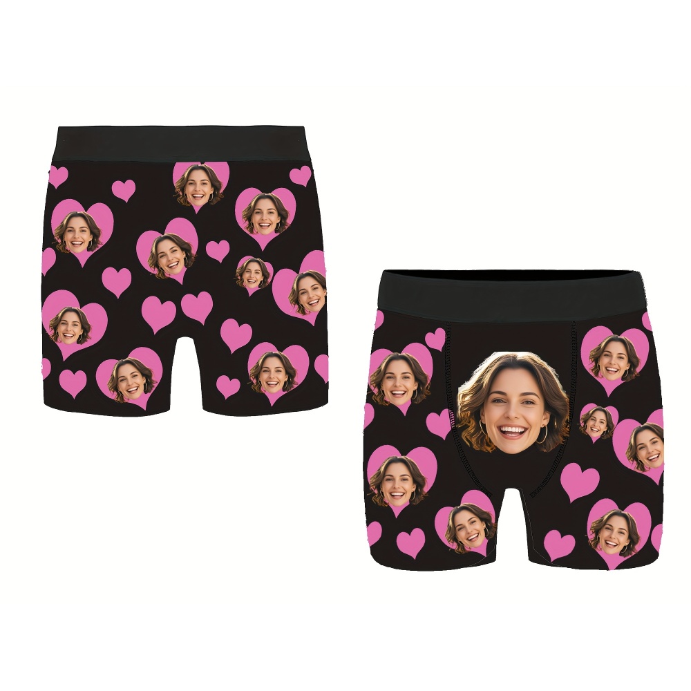 맞춤형 사진 남성용 사각 팬티, 개인 맞춤형 얼굴 프린 - Photography Style 리뷰 및 가격